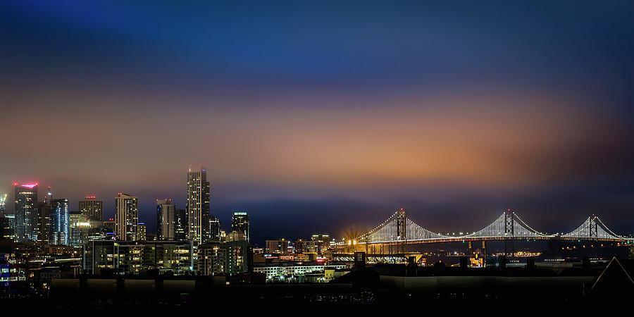 San Francisco Skyline Pano Photograph by Gary Geddes
