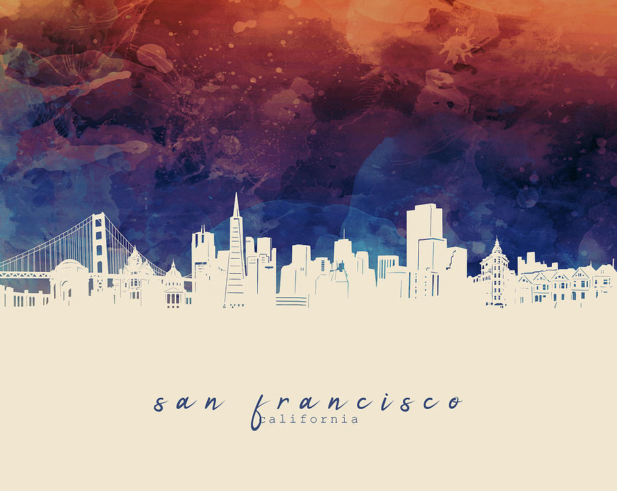 San Francisco Skyline Panorama 3 Digital Art