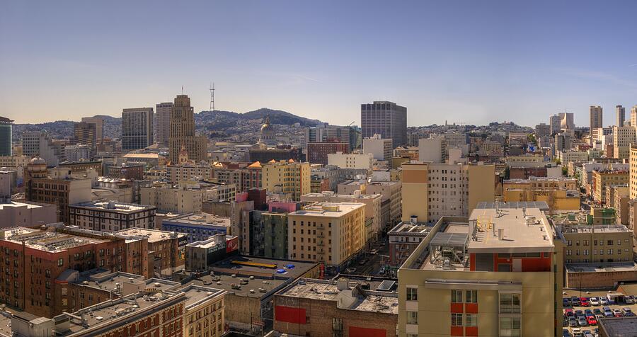 San Francisco Skyline Panorama Photograph by Michael Lee