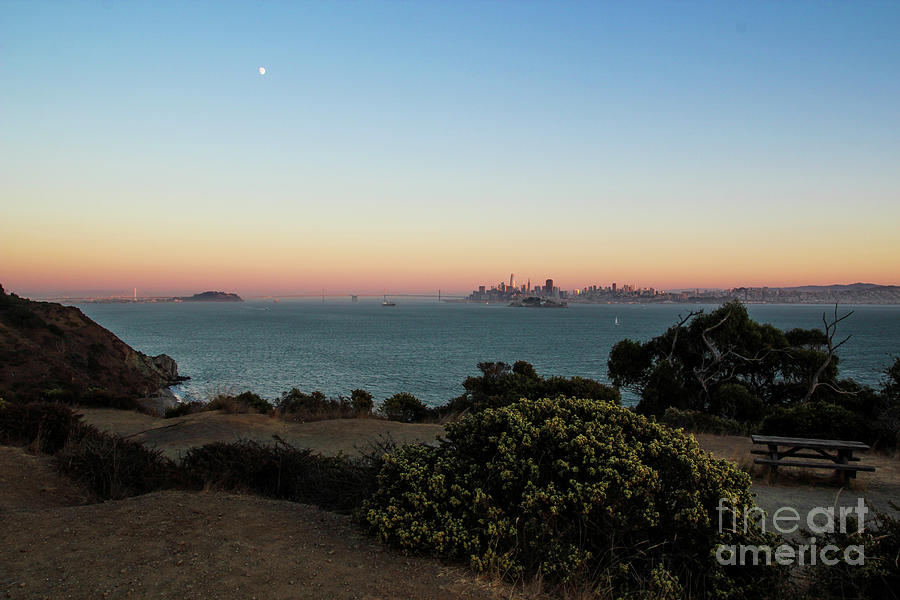 San Francisco Sunset From Angel Island Photograph by Suzanne Luft