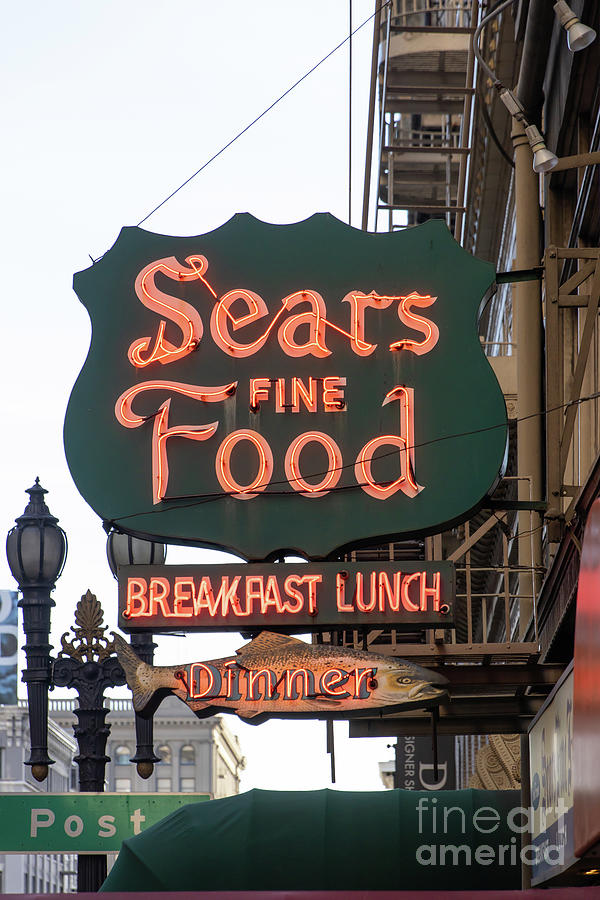San Francisco Tradition Sears Fine Food Breakfast Lunch Dinner Restaurant R1834 Photograph by Wingsdomain Art and Photography