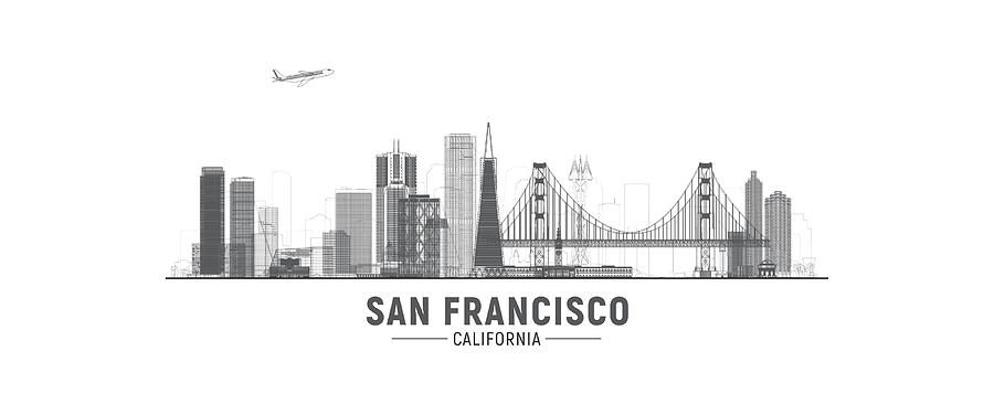 San Fransisco Digital Art - San Fransisco by Mesakh Dumais