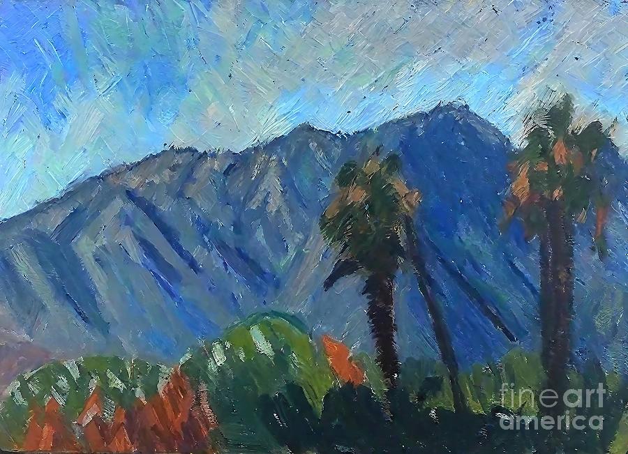 Impressionism Painting - San Gabriel Mountain Scene Painting Painting Impressionism Fine art Documentary Realism Landscape Trees Places Travel Botanic California Los Angeles abstract art asia backdrop background beach by N Akkash
