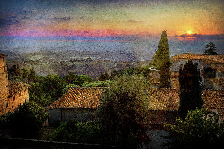 San Gimignano Countryside Photograph by Mark Gomez