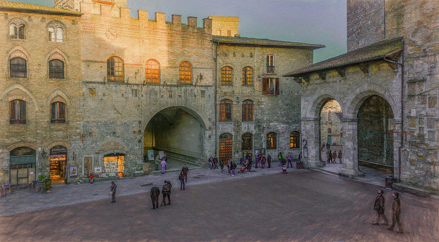 San Gimignano Evening Photograph by Marcy Wielfaert