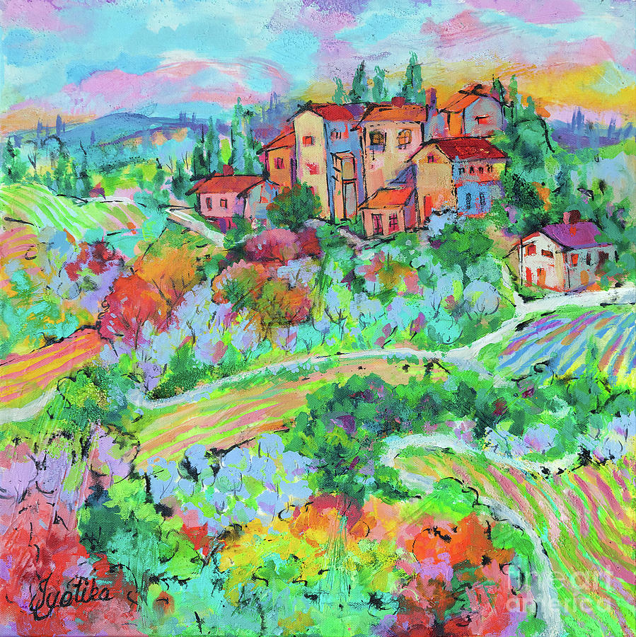 San Gimignano, Tuscany  Painting by Jyotika Shroff