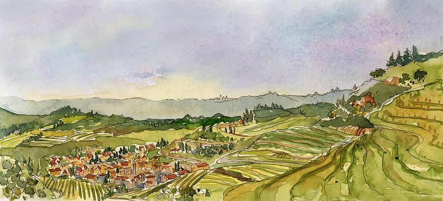 Tuscany Painting - San Giorgio by Leslie Fehling