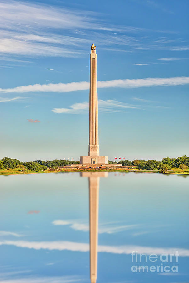 Houston Photograph - San Jacinto Monument Vertical  by Bee Creek Photography - Tod and Cynthia