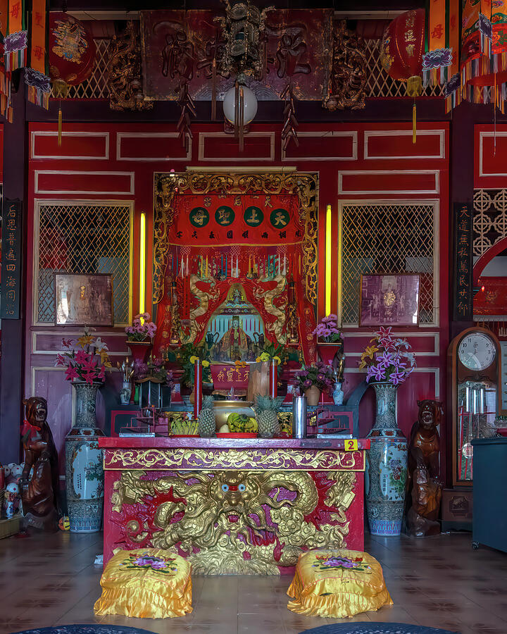 San Jao Samshan Thian Heukung or Hockchew Club Principal Altar DTHP0502 Photograph by Gerry Gantt San Jao Samshan Thian Heukung or Hockchew Club Principal Altar DTHP0502 Photograph by Gerry Gantt