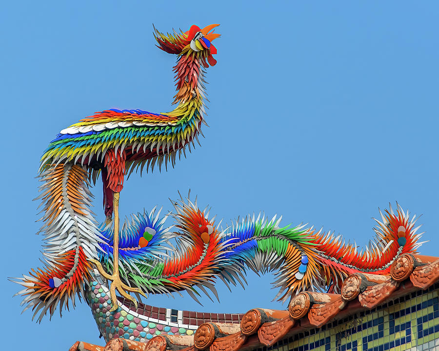 San Jao Xian Lo Dai Tien Gong Dragon Roof Phoenix DTHSP0312 Photograph by Gerry Gantt