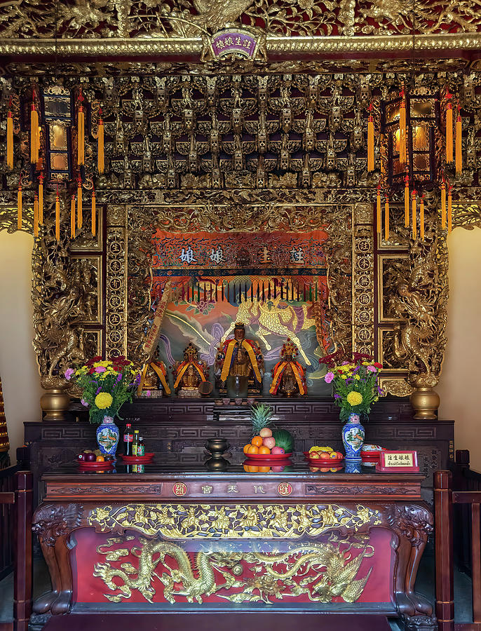 San Jao Xian Lo Dai Tien Gong Zhu Sheng Niang Altar DTHSP0304 Photograph by Gerry Gantt