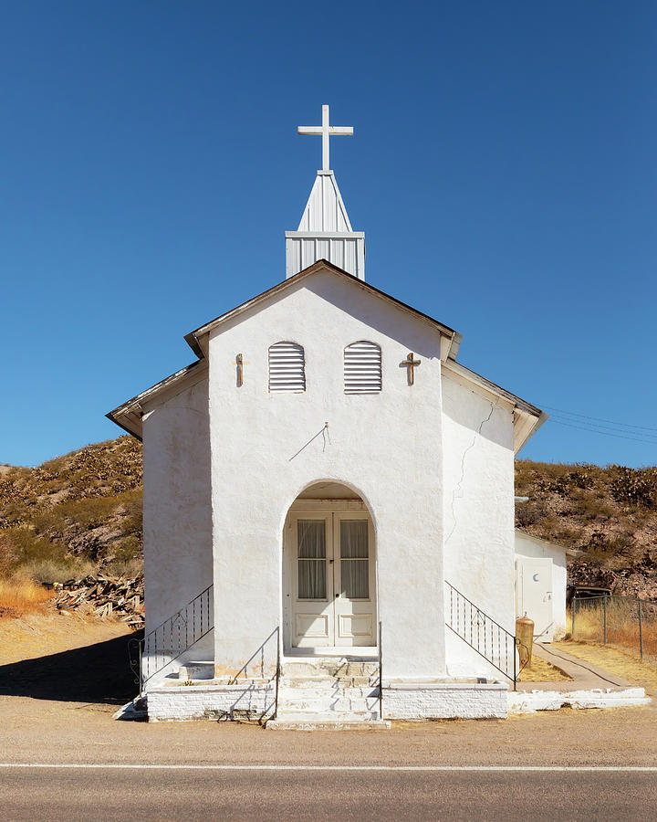 San Jose Catholic Church - Cuchillo, New Mexico - Ghost Town Photograph by Susan Rissi Tregoning