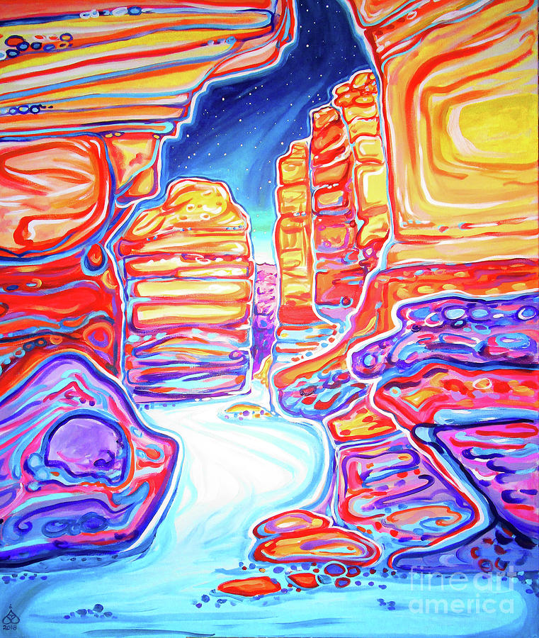 San Lorenzo Canyon Painting by Rachel Houseman