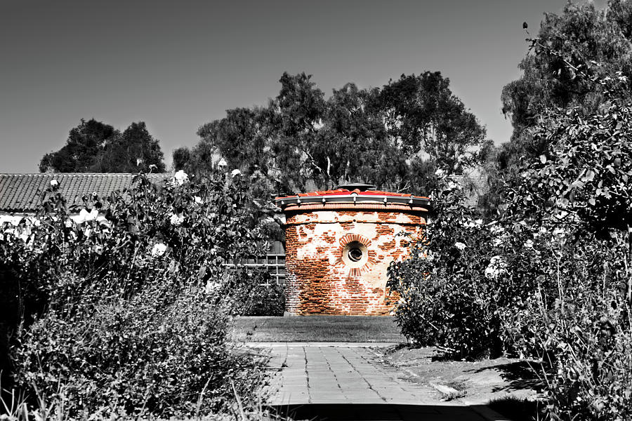 San Luis Rey Mission Courtyard Photograph by American Landscapes