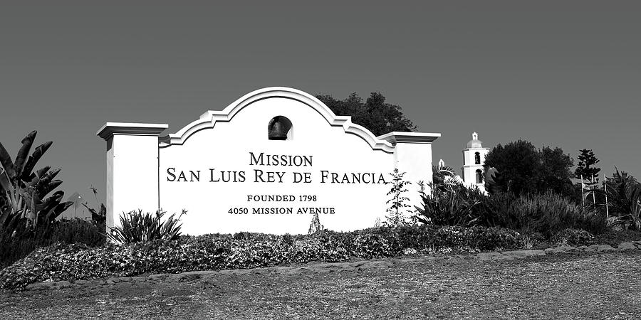San Luis Rey Mission Marker Photograph