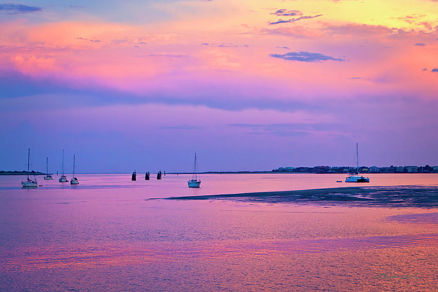 San Marcos Harbor Sunset 2 Photograph by Alan Hausenflock
