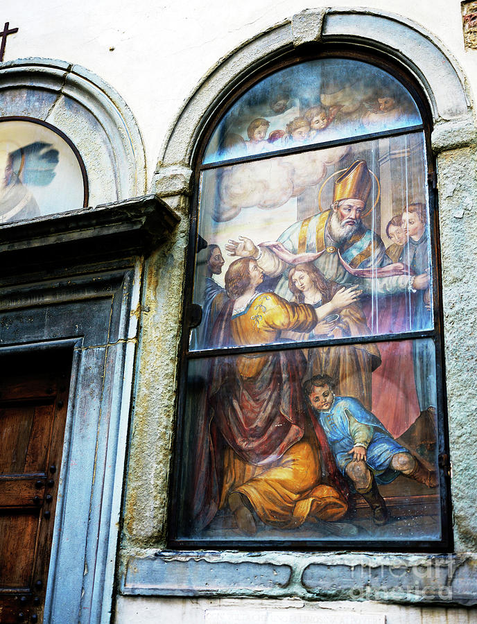 San Martino del Vescovo Fresco in Florence Photograph by John Rizzuto