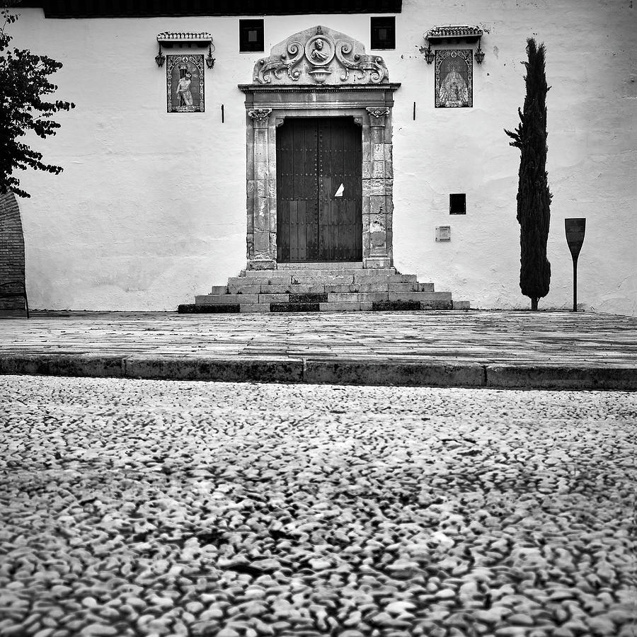 San Miguel Church door. Early morning. Albaicin. Granada Photograph by Guido Montanes Castillo