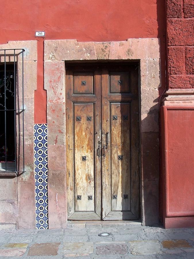 San Miguel De Allende Mexican Door Photograph