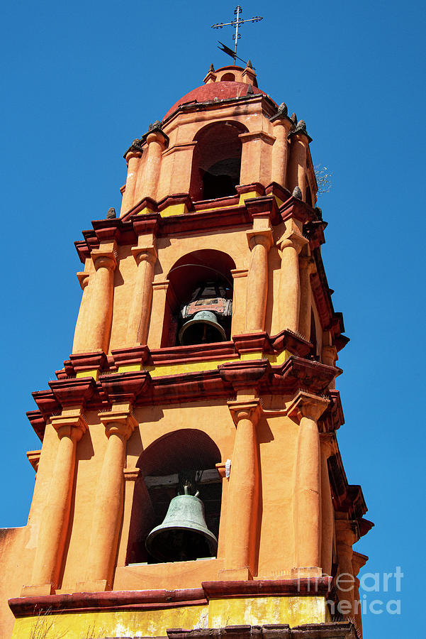 San Miguel de Allende Templo Del Oratorio De San Felipe Neri Church Bell Tower Photograph by Bob Phillips