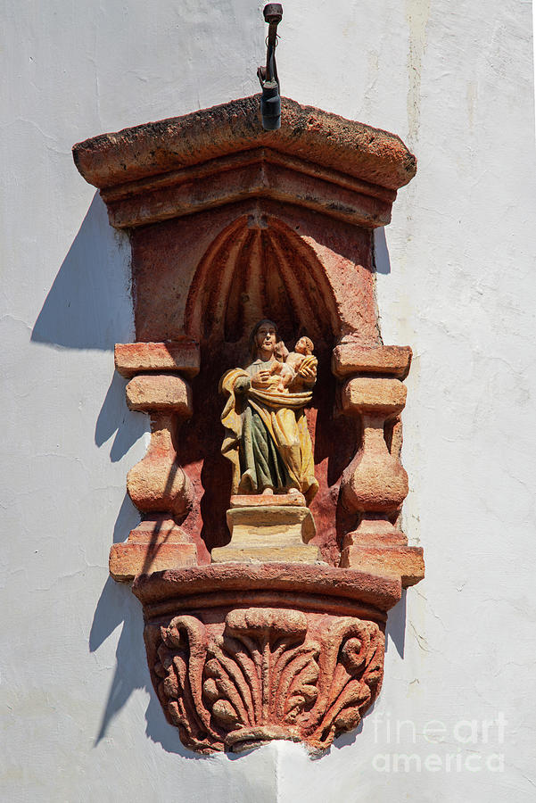San Miguel Small Corner Religious Monument Photograph by Bob Phillips