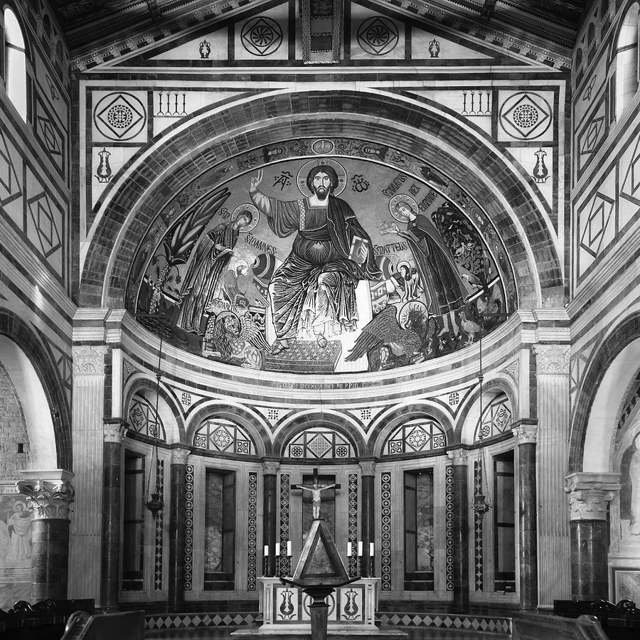San Miniato al Monte Interior Florence Italy Photograph by Joan Carroll