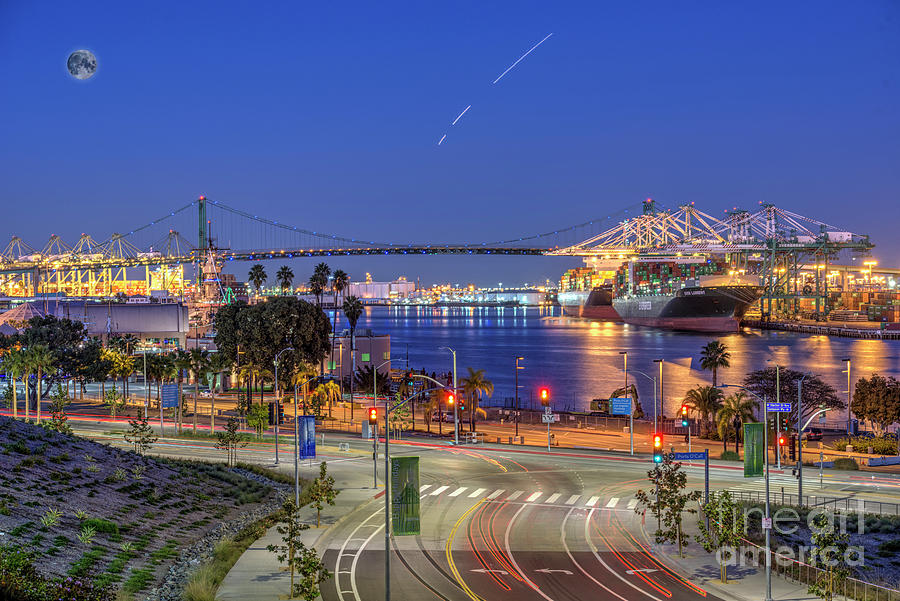 San Pedro Port of LA Waterfront Photograph by David Zanzinger