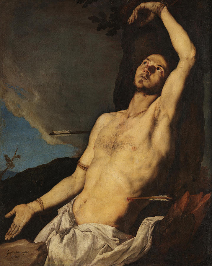 Jusepe De Ribera Painting - San Sebastiano  by Jusepe de Ribera