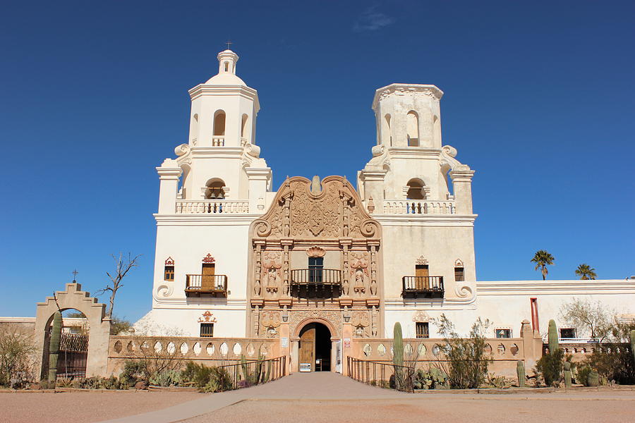 San Xavier Photograph by Angela Grey - Fine Art America