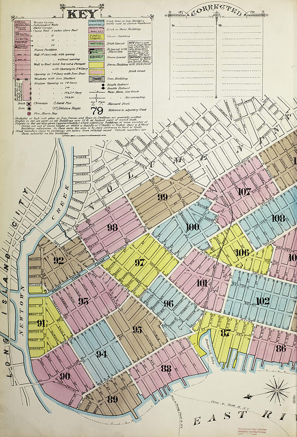 Sanborn Fire Insurance Map from Brooklyn, Kings County, Page 1 Photograph by Al White