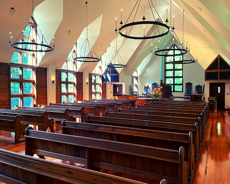 Sanctuary in the Chapel at the Cove Photograph by Lee Darnell