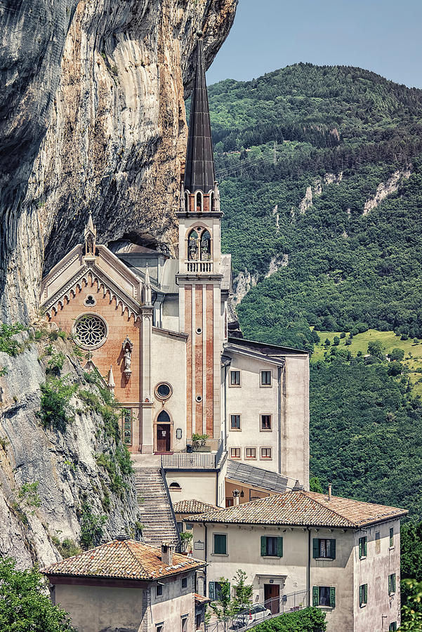 Sanctuary Of Madonna Della Corona Photograph