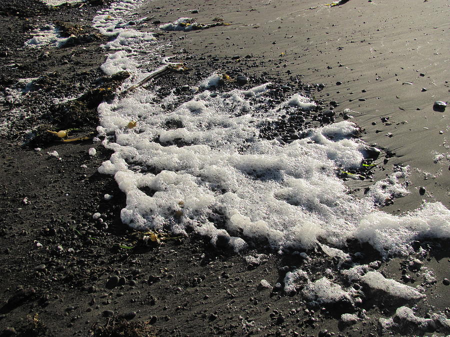 Sand And Foam Photograph by Edward Theilmann - Fine Art America