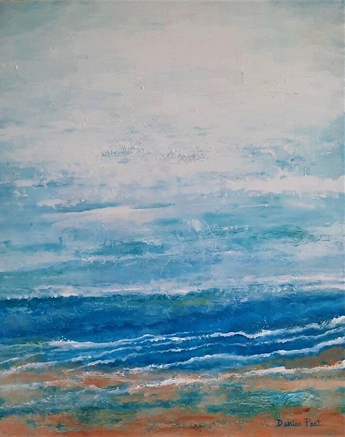 Sand and Sea Painting by Denise Peat - Fine Art America