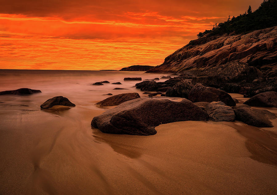 Sand Beach Sunset Photograph by Dan Sproul