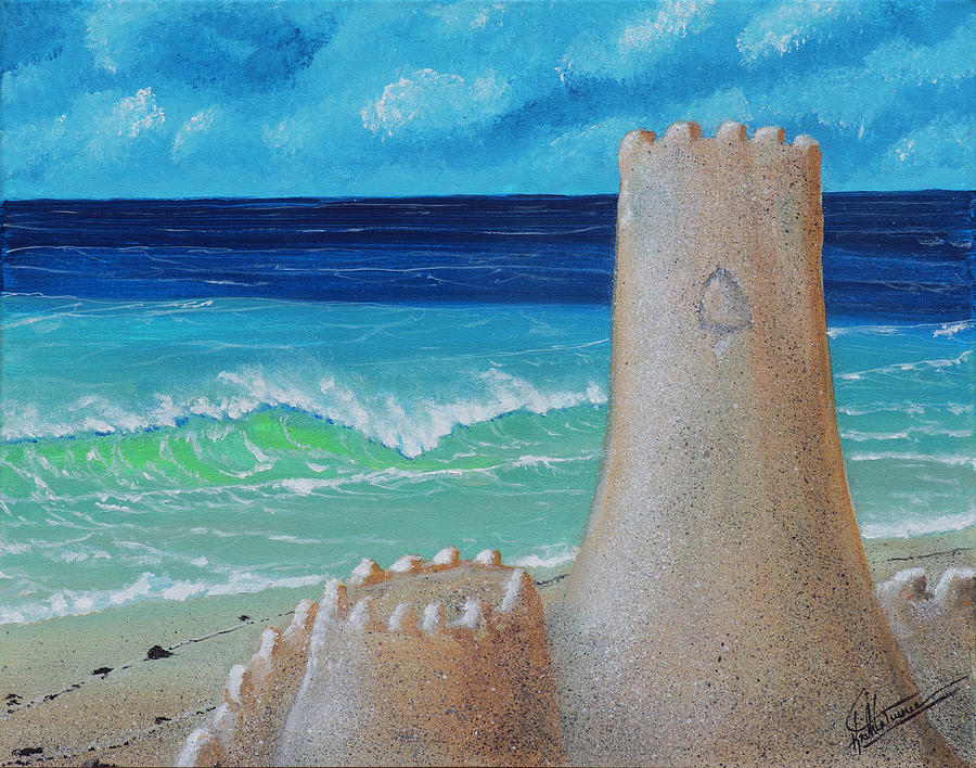 Sand Castle Painting by Keith Winnie - Fine Art America