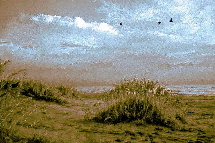 Sand Dune Wilderness ap Painting by Dan Carmichael