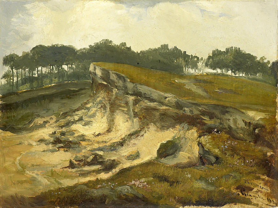 Sand Excavation Painting by Johannes Tavenraat