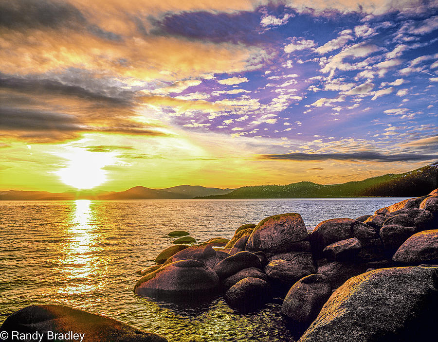 Sand Harbor Sunset Photograph by Randy Bradley