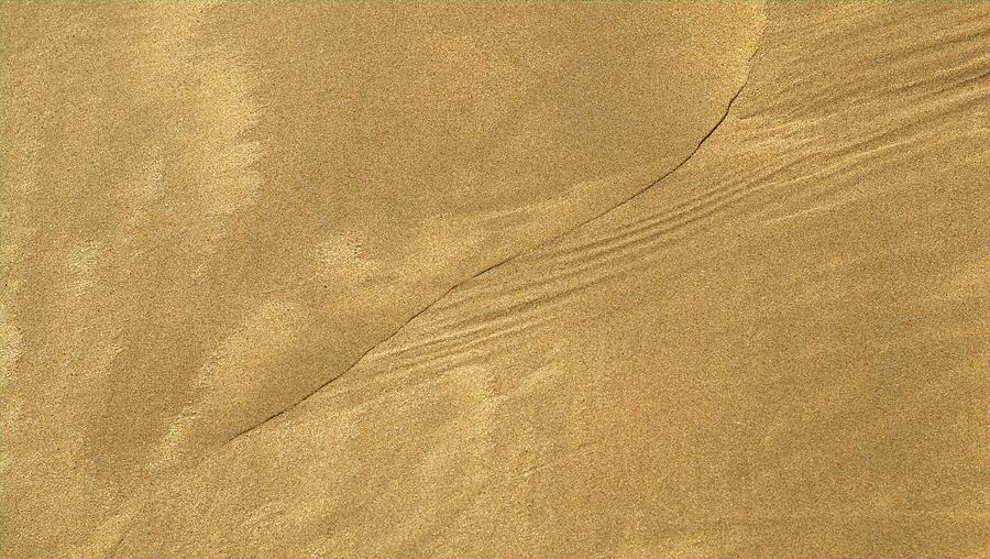 Sand Paterns on Beach I, Denhams Beach, Australia Photograph by Steven Ralser