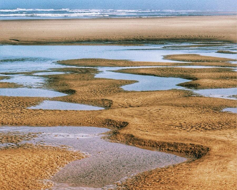 Beach Photograph - Sand Patterns by Bonnie Bruno