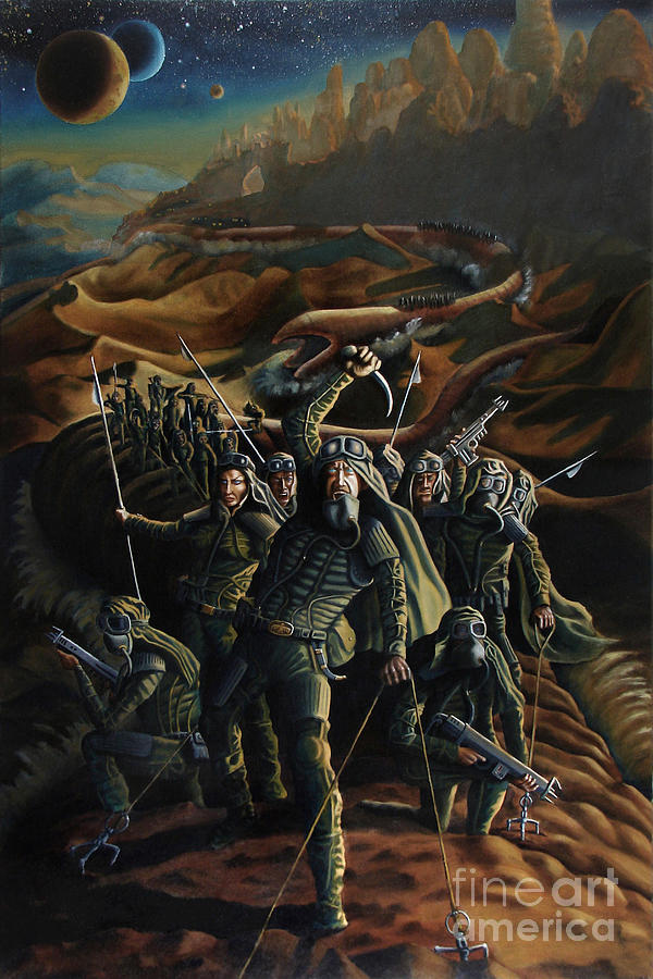 Sand Riders of Dune Painting by Ken Kvamme