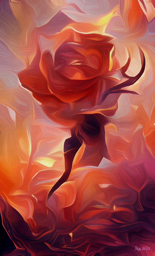 Sand Rose Digital Art by Michelle Hoffmann