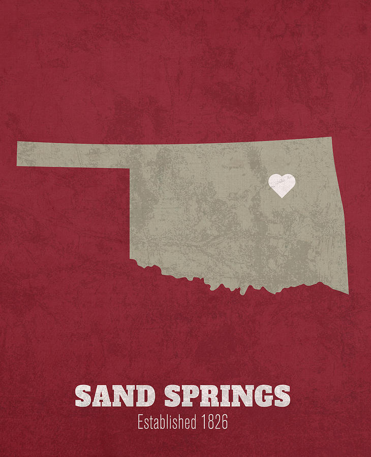 Sand Springs Oklahoma City Map Founded 1826 University of Oklahoma