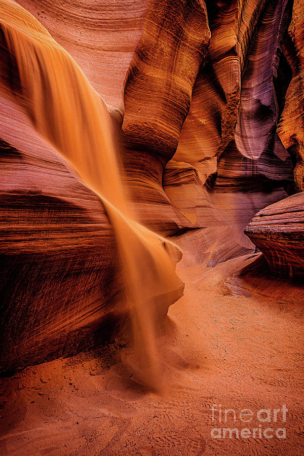 Sandfall In Canyon X Photograph by Nick Zelinsky Jr
