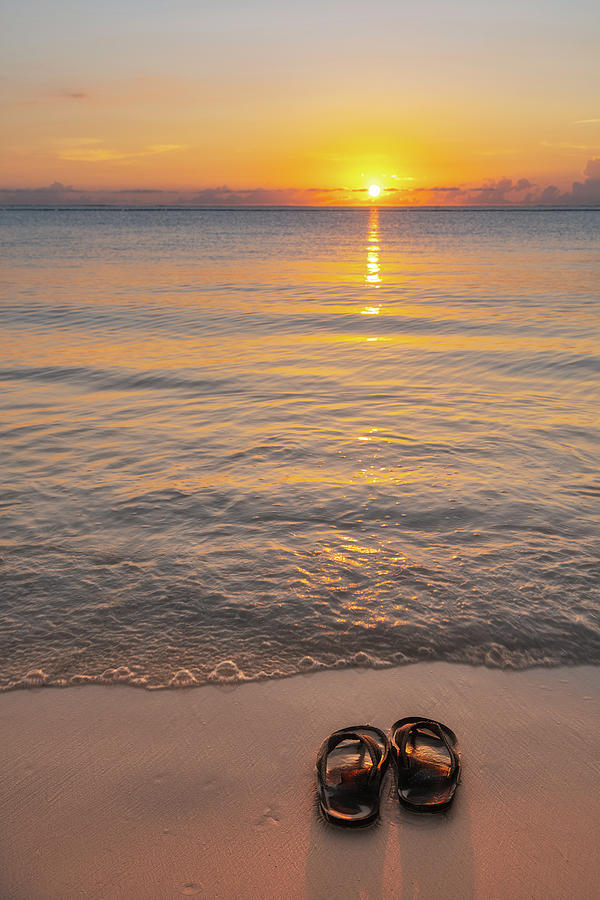 Sandals At Sunrise Photograph