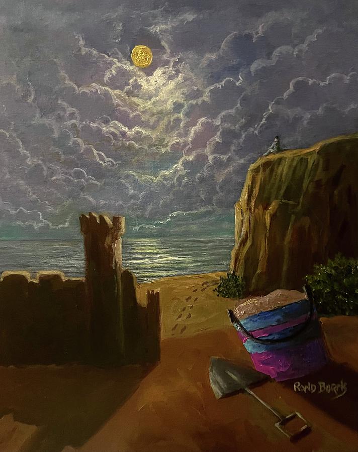 Sandcastles Painting by Rand Burns
