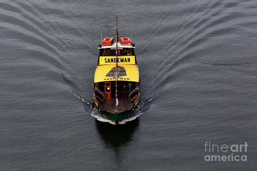 Sandeman tour boat on the River Douro Oporto Portugal Photograph by James Brunker