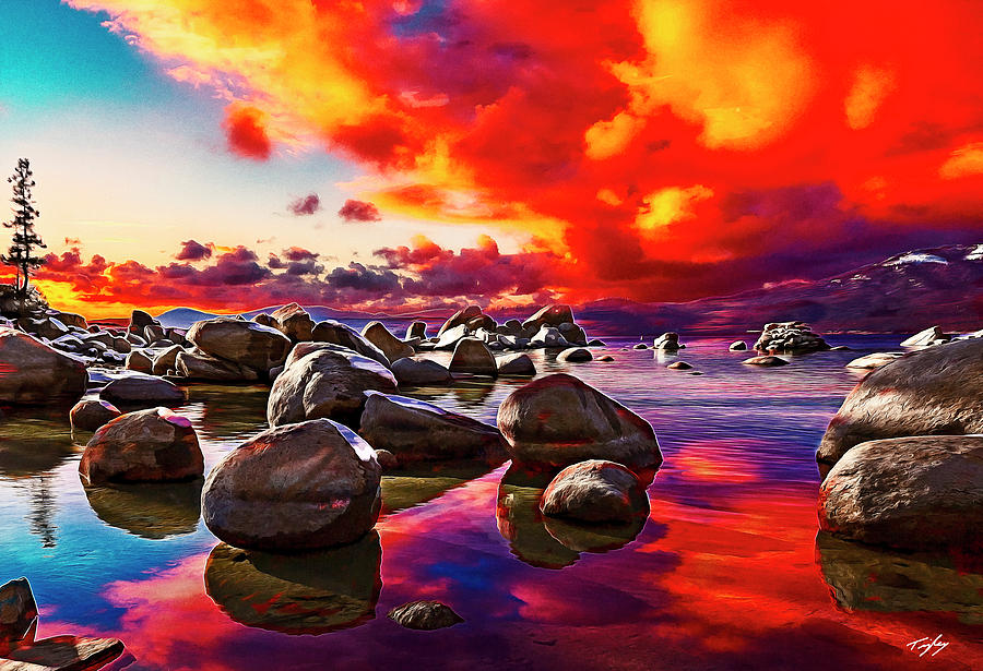 Sandharbor red sunset by Orenda Pixel Design Sandharbor red sunset by Orenda Pixel Design