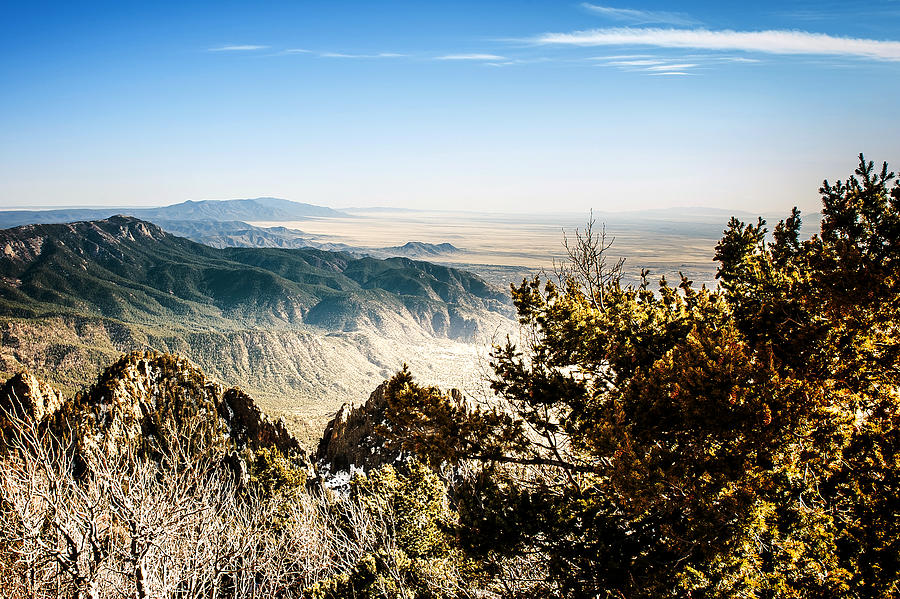 Sandia Mountains - View from the Sandia Crest Photograph by Ivanastar